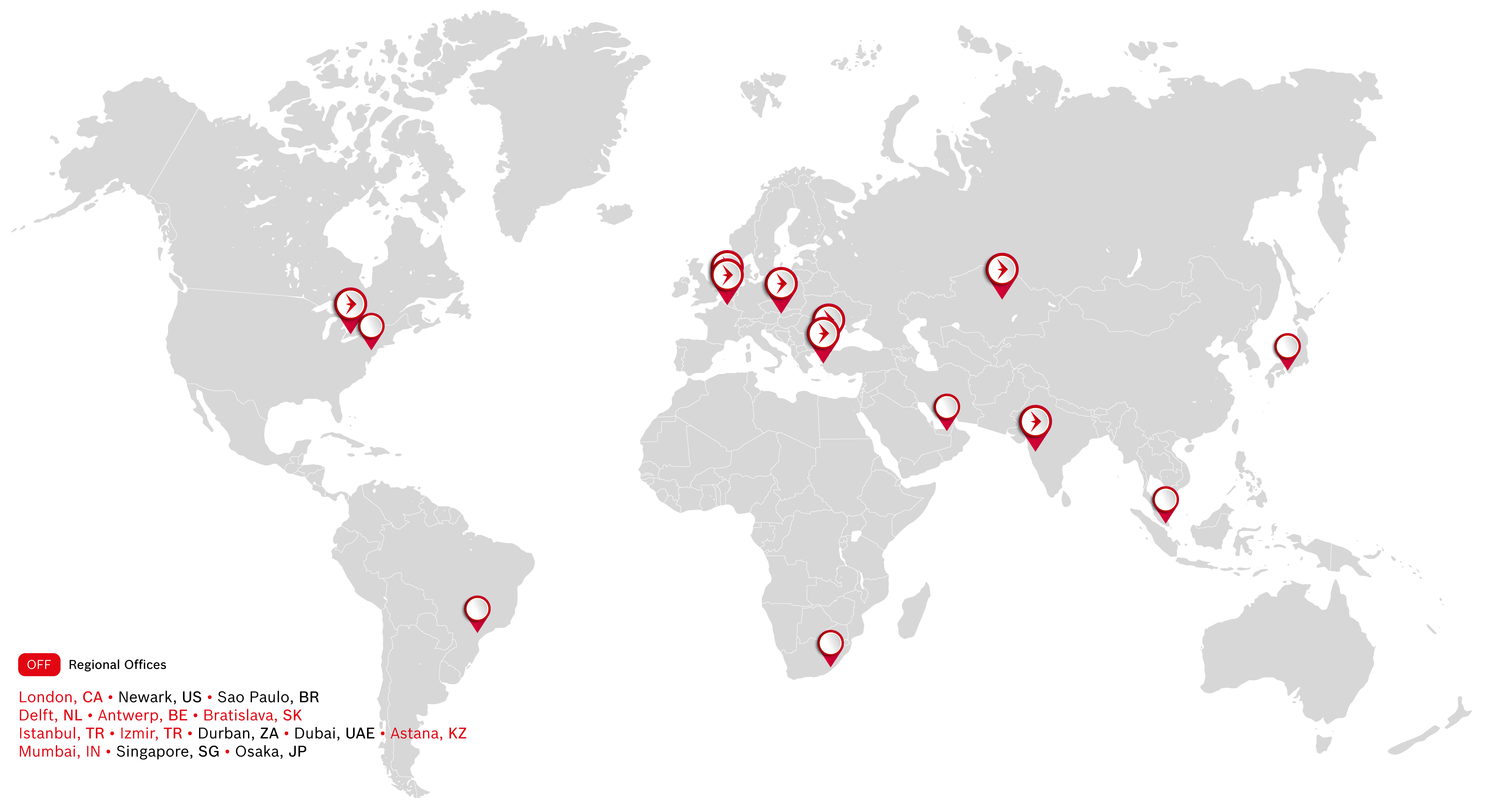 T-Trading International Global Presence